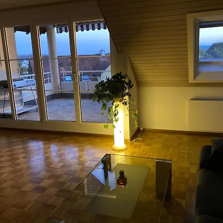 1 Wg Zimmer, Wohnzimmer Mit Kamin, Kueche Voll Ausgestattet, Grosser Balkon Mit Ausblick Schaffhausen Exterior photo